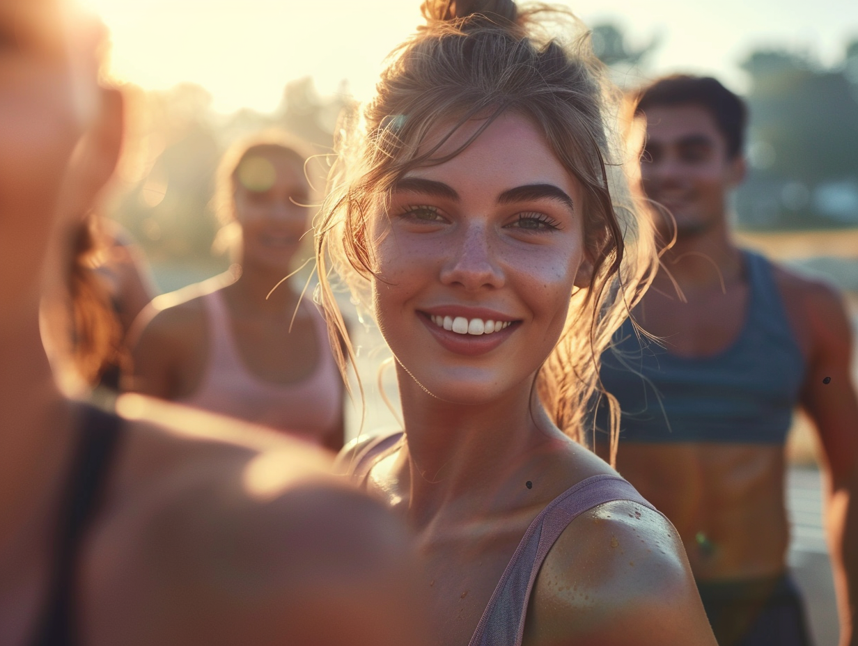 Активні люди займаються фітнесом